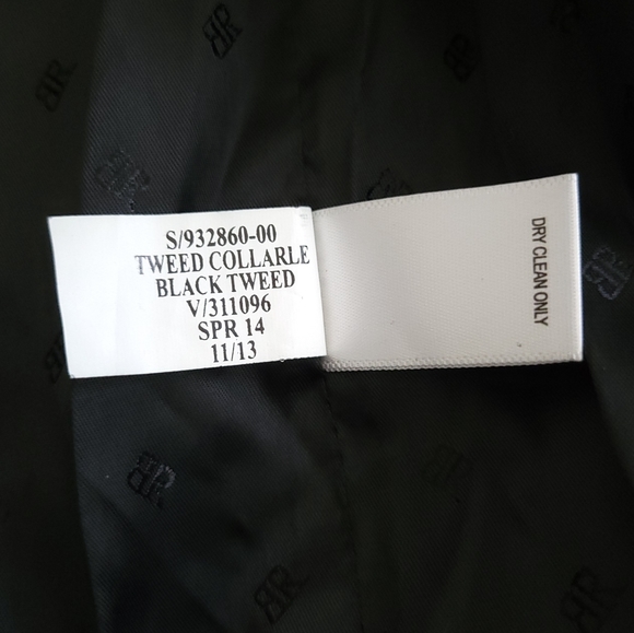 Banana Republic | B&W Collarless Long Tweed Jacket (SIZE S) - Picture 5 of 14